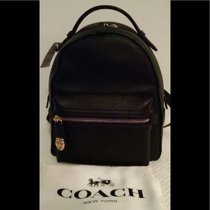 Coach Leather Backpack